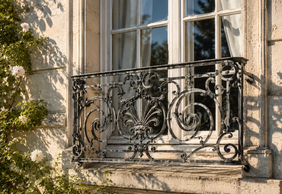Appuis de fenêtre & garde-fou en fer forgé — exemple de réalisation