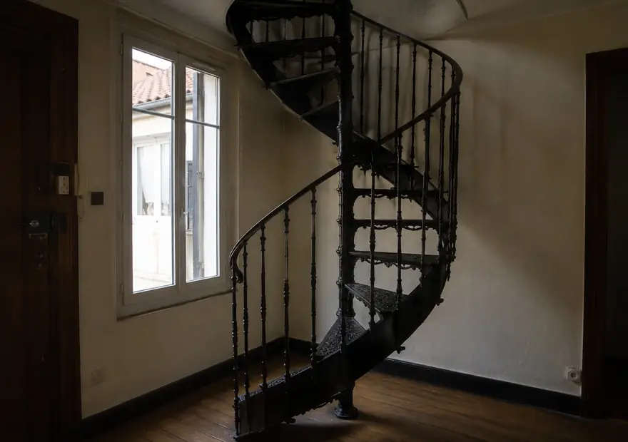 Escalier colimaçon en fer forgé sur mesure
