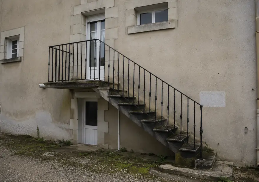 Escalier extérieur en fer forgé sur mesure