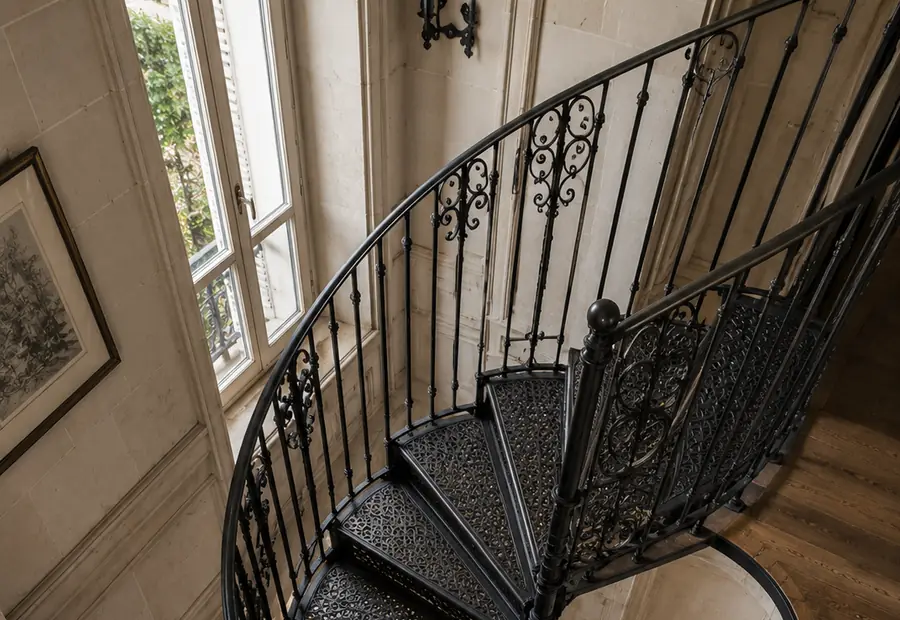 Escaliers & rampes en fer forgé — exemple de réalisation