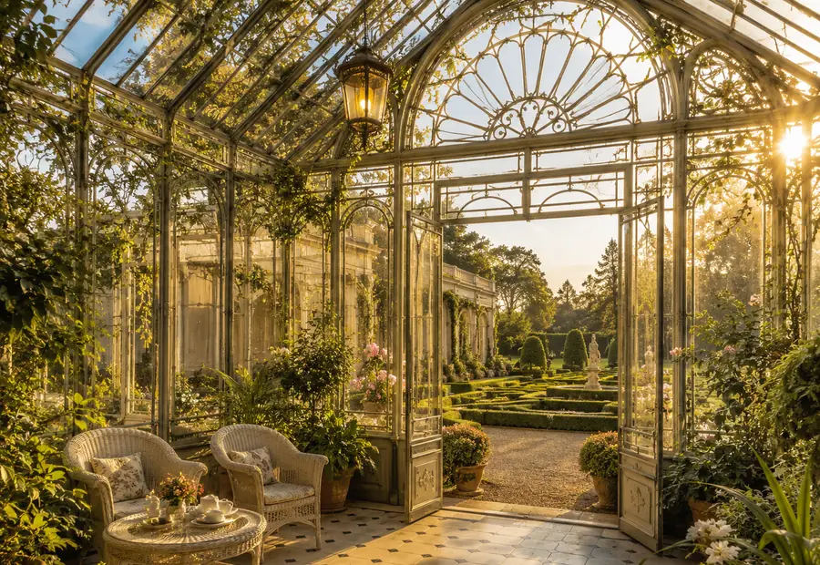 Serres & verrières de jardin en fer forgé — exemple de réalisation